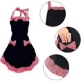 thumbnail image 5 of 2 PCS Woman Apron, Black Aprons for Women with 2 Pockets, Waterproof Kitchen Aprons, Chef Apron for Cooking, Gardening, Premium Aprons as Gifts for Mo, 5 of 5