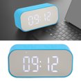 thumbnail image 4 of Reloj Despertador Digital Dual ANGGREK Estilo Espejo con Altavoz 45 Mm brillo 3 niveles, 4 of 5