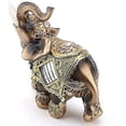 thumbnail image 5 of Estatua de elefante de la riqueza de la suerte, colección de decoración del hogar de estatua verde Feng Shui (10,5*5*10,5 cm), 5 of 5