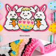 thumbnail image 3 of Easter Bathroom Rugs, Bunny Easter Egg Bath Mats for Bathroom, Spring Tufted Non Slip Water Absorbent Bath Rug, Holiday Cute Rug Decorations for Bathroom Living Room 32x20 Inch, 3 of 4