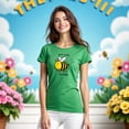 thumbnail image 3 of Playera Bee Happy, Don´t Worry – No te preocupes, Sé Feliz y ¡Zumba Con Estilo! Color Verde Talla Chica Marca Emil SaEs, 3 of 4