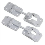 2 Pack: RV T-Style Door Holder Catch 3-1/2" (3.5 inch) for Latch Holder Camper Trailer Cargo Hatch White