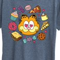 thumbnail image 3 of Garfield - Garfield Hearts Food - Women's Short Sleeve Graphic T-Shirt, 3 of 5