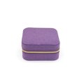 thumbnail image 1 of Seitruly Joyero de viaje con cremallera, pendientes, collares, relojes, soporte de exhibición, organizador, novia, dama de honor, boda, regalo de Bolsas de maquillaje Morado oscuro 158-25 Seitruly CE015134-02, 1 of 6