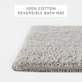 thumbnail image 3 of Noble Linens Reversible Dual-Texture Cotton Bath Mat, 34 in x 21 in, Light Gray, 3 of 10