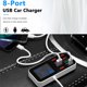 thumbnail image 3 of Riwesomey tipo multi estación de carga rápida del cargador del coche de los puertos USB de 40W 8 C PD QC3.0 Paneles de instrumentos para automóviles, 3 of 6