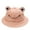 Pink Kid, variant on Adult Kids Bucket Hat Cute Frog Anti Sun Wide Brim Foldable Fisherman Cap for Outdoor