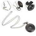thumbnail image 3 of MasteelfCA Pocket Watch Roman Pattern Steampunk Retro Vintage Quartz Roman Numerals Pocket Watch (Black), 3 of 7