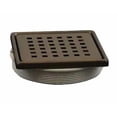 thumbnail image 1 of Everbilt Watershield Shower System 4 in. Bronze Square Grid Drain Grate, 1 of 2