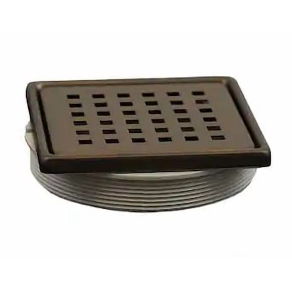 Everbilt Watershield Shower System 4 in. Bronze Square Grid Drain Grate