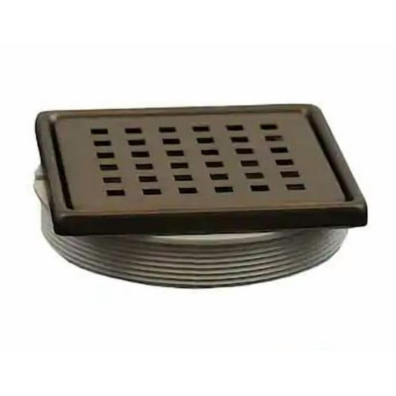 Everbilt Watershield Shower System 4 in. Bronze Square Grid Drain Grate