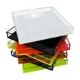 thumbnail image 2 of R16 Home AVT01-GRN Neon Green Square Lucite Tray, 2 of 3