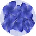thumbnail image 1 of Ahgly Company Indoor Round Patterned Blue Orchid Blue Area Rugs, 7' Round, 1 of 6