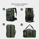 thumbnail image 3 of Mochila de viaje WITZMAN Carry on para hombre, bolsa de lona de nailon, 3 of 9