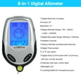 thumbnail image 4 of Graflsoa Multifunctional Outdoor Digital Altimeter with Compass, Barometer, Thermometer, Weather Forecast, Clock, and Calendar - ZD-2028, Black + Silver, No Battery Included, 4 of 6
