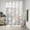 Gray, variant on No Hook Shower Curtain with Built-In Rings, Abstract Art Washable Waterproof Fabric Curtain with Mesh Top Window for Bathroom, Gradient Stained Glass Fragments Modern 36"x72"