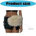 thumbnail image 5 of Cool PU Waistband Faux Furs Patchwork Waist Cincher For Women Night Club Wear, 5 of 10