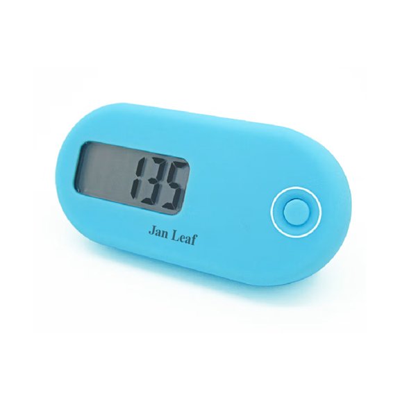 Jan Leaf Pedometers, 30 Days Memory, Accurate Step Counter, Walking Distance Miles/Km