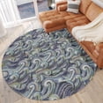 thumbnail image 2 of Surfside ASR44 Stormy Washable 8 ft x 8 ft Round Rug, 2 of 5
