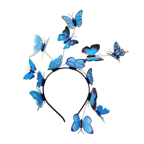 Hair care products,Hair mask for dry damaged hair,Hair products,Bridal Hair Accessories New Photo Headwear Headband Esty Popular Butterfly Hair Band Hair Accessories Blue