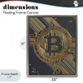 thumbnail image 4 of Stupell Industries Art Deco Web Of Wealth Circuits Gray Floating Frame Canvas Art, 25 x 31, by Svetlana Aleynikova, 4 of 8