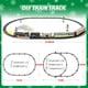thumbnail image 4 of Set de tren eléctrico Funwee Train Toy con humo, luz y sonido, 4 of 6