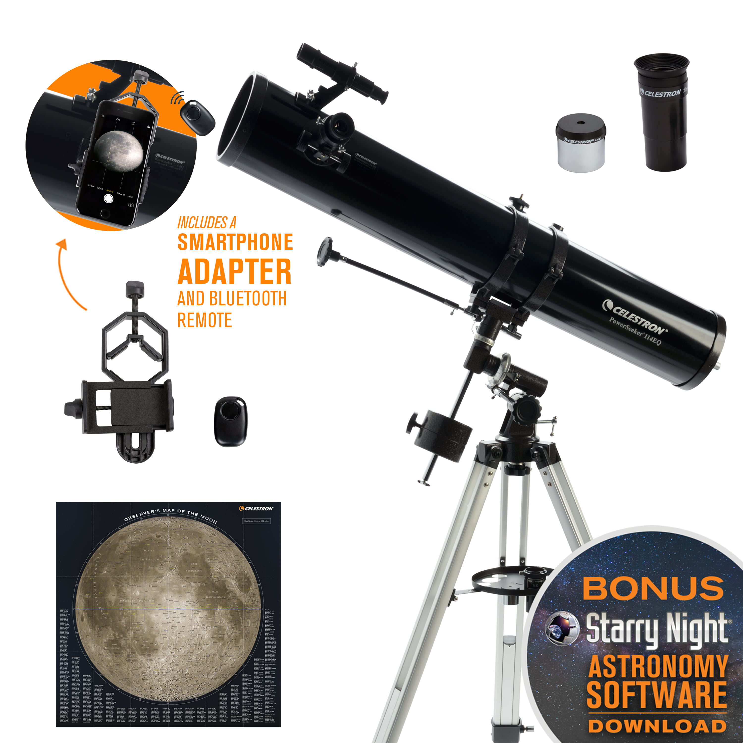 Celestron - Telescopio Reflector AstroMaster 114 EQ comprar en tu tienda  online Buscalibre Estados Unidos