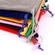 thumbnail image 4 of Bolsa de franela colorida con cordón, embalaje de exhibición de joyería, bolsita de franela, cuerda de tela, 10/50 piezas, 4 of 4