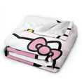 thumbnail image 4 of Hello Kitty Throw Blanket, Cozy Flannel Blankets For Boys Girls, Super Soft Warm Blanket For Couch Sofa Bed, 4 of 9