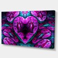 thumbnail image 2 of Purple Cold Mystical Heart - Floral Canvas Art Print, 2 of 3