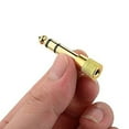 thumbnail image 7 of 1pc Audio 6.5 to 3.5 adapter Microphone headset 3.5mm Female to 6.35 male plug, 7 of 7
