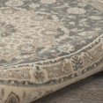 thumbnail image 4 of Nourison Living Treasures 5'10" x ROUND Grey/Ivory Persian Indoor Rug, 4 of 9
