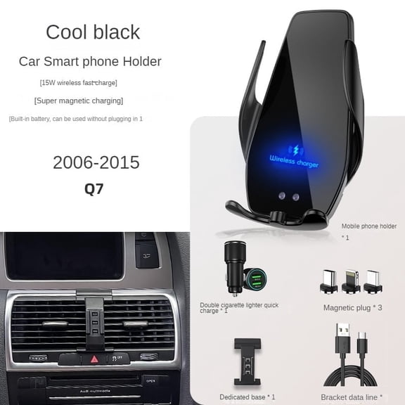 2006-2015 For Audi Q7 Car Phone Holder Wireless Charger Car Mount