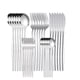 thumbnail image 2 of Juego de cubiertos de acero inoxidable de 30 piezas | Juego de cuchillo, tenedor y cuchara para 6 personas | Cubiertos ergonómicos dorados o plateados | Apto para lavavajillas y resistente a la, 2 of 6