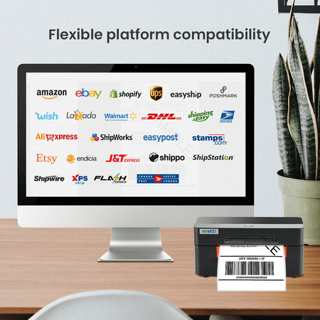 Vretti 203DPI USB Shipping Thermal Label Printer
