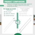thumbnail image 4 of 2 Pvc Long Louver Rods With Hooks And Handles (12 Inches), 4 of 5