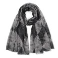 thumbnail image 2 of Yuanlong Womens Scarves Spring Tie-Dye Diamond Grid Print Thin Wraps Shawl Outings Breathable Neckwear Lightweight Scarf, 2 of 7