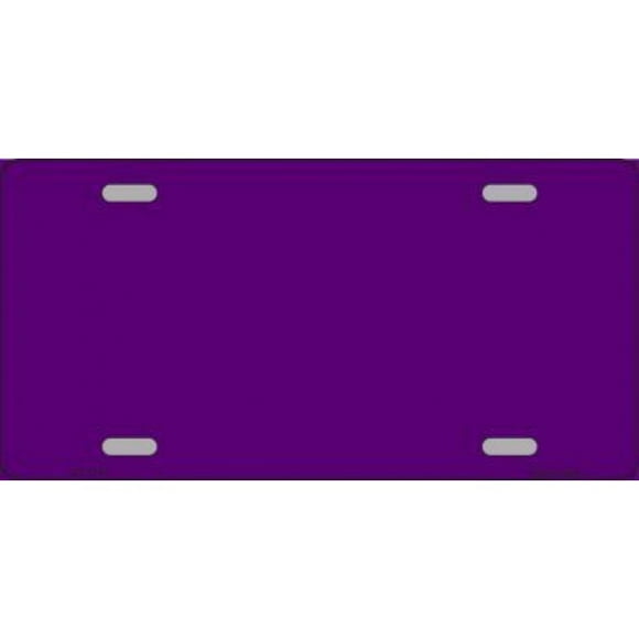 Plaque d'Immatriculation en Métal de Fond Solide Métallique Violet