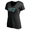 thumbnail image 2 of Women's Black Philadelphia Eagles Mascot In Bounds V-Neck T-Shirt, 2 of 3