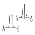 thumbnail image 5 of WAXIAYU 2pcs Wrought Display Stand Black Easel Display Stand Plate Dish Bowl Photo Stand Display Rack for Deep Bowl Platters Picture Frame Tablets 6 Inch, 5 of 8