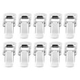 thumbnail image 1 of Miangastore Toggle Hasp 10Pcs 1.2x0.6x0.3In Silver Stainless Steel Home Use Office Use, 1 of 8