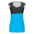 thumbnail image 4 of Women's Scoop Neck Tank Tops 2024 Slim Fit Y2K Color Block Sleeveless Cami Shirts Trendy Blouse Summer Casual Vest, 4 of 4