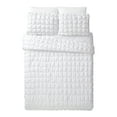 thumbnail image 3 of Urban Playground Kids and Teens Dreamy Clouds Marshmallow White 3-Piece Solid Quilt Set, Full/Queen, 3 of 5