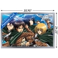 thumbnail image 3 of Attack on Titan - Swords Wall Poster, 22.375" x 34", Framed, 3 of 5