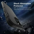 thumbnail image 5 of iPhone 12 Heavy Duty Case {Shock Proof Case with 3 Layer Rubber, Shatter Resistant, [Tough Armour] Rugged Case Compatible for iPhone 12} Black, 5 of 7