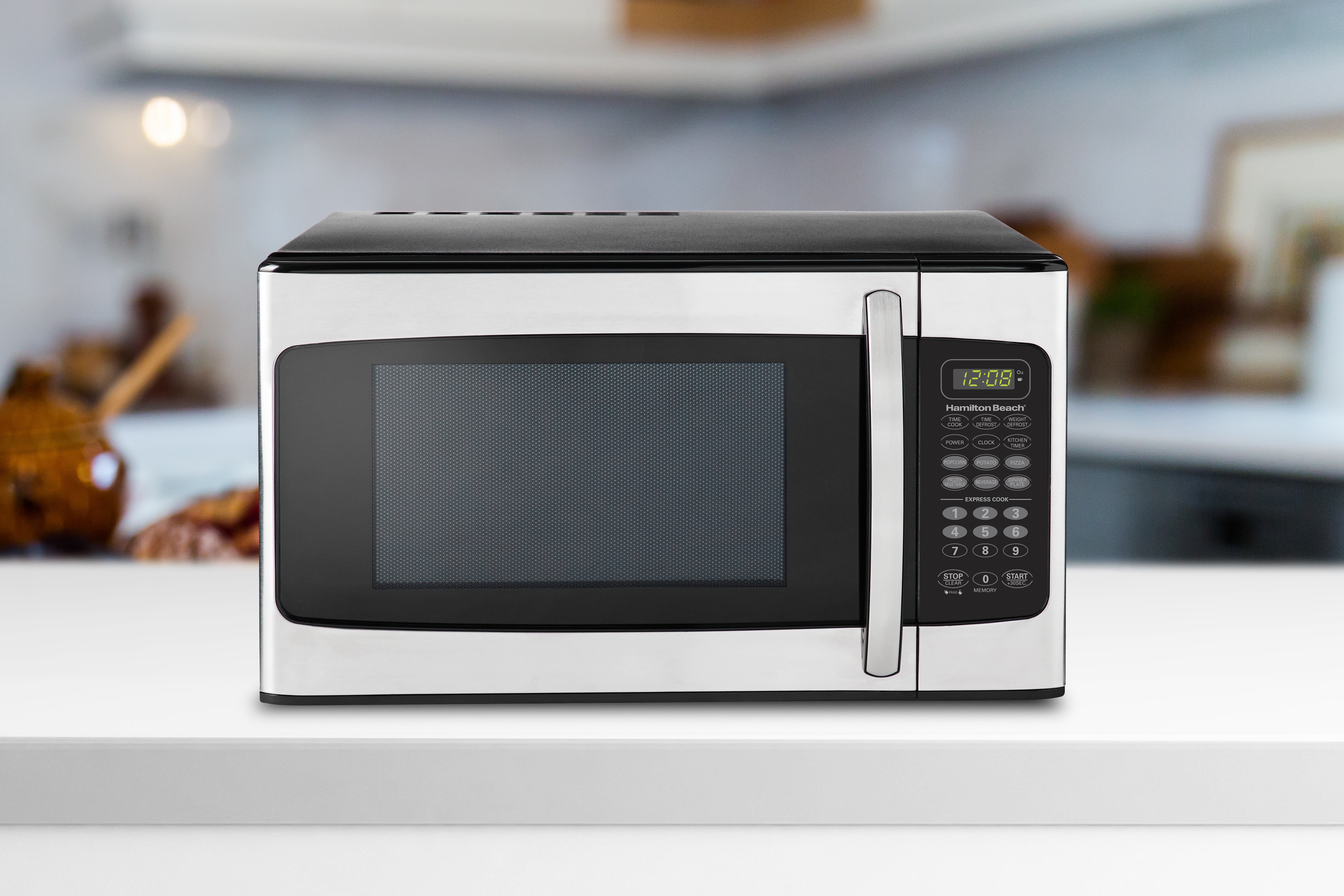 Hamilton Beach 1.1 Cu. ft. Stainless Steel Mid Size, 1000 W, Microwave Oven - image 4 of 5