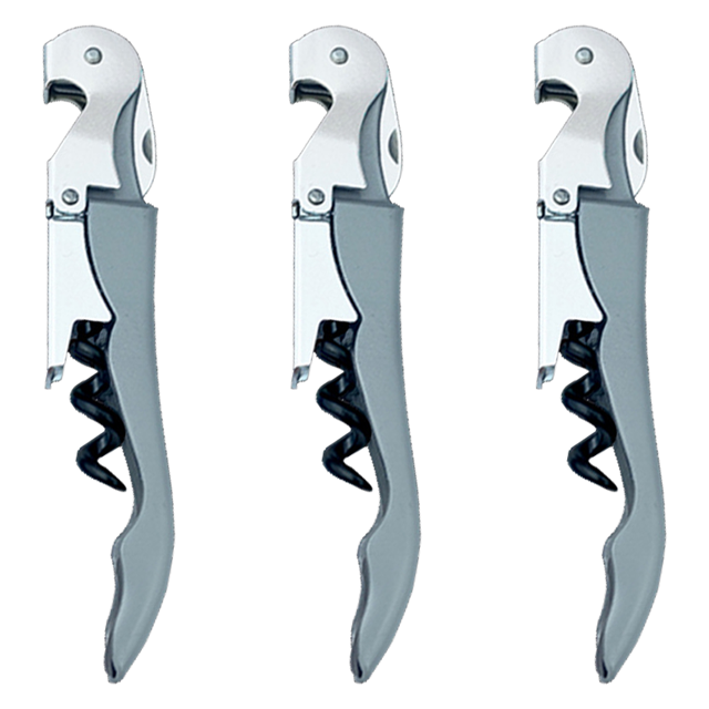 3PCS Seahorse Corkscrew, Soft Touch Double-Hinged Waiter’s Style Corkscrew Wine Bottle Opener, Gift for Wine Lovers