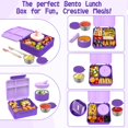 thumbnail image 3 of Fiambrera Bento Aimsnk Kids con termo para sopa, 240 ml y bolsa, color morado, 3 of 9