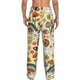 thumbnail image 3 of Haiem 70s Hippie Style Men's Pajama Pants Ultra Lightweight Pjs Bottoms Sleepwear Bottom Pants with Pocket Drawstring-Small, 3 of 9