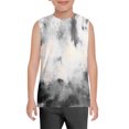 thumbnail image 4 of Ruyang Kids Boys Sleeveless Tank Top Gradient Pastel Print Round Neck Vests Tees Summer Beach Swim Casual Football Basketball Vests, 4 of 7
